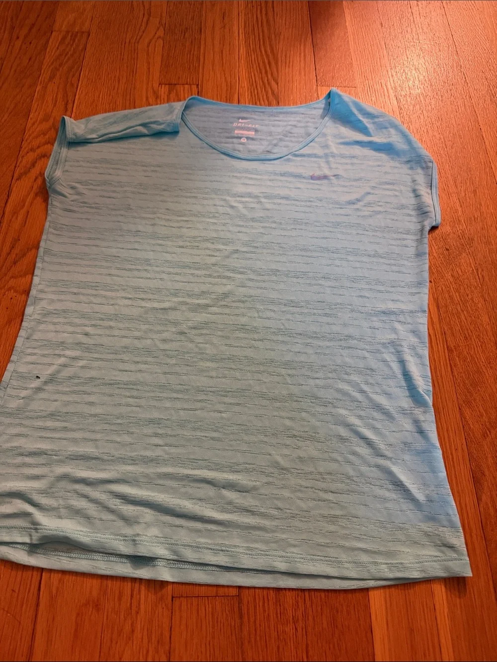 Nike Women's Light Blue Short Sleeve Crew Tee